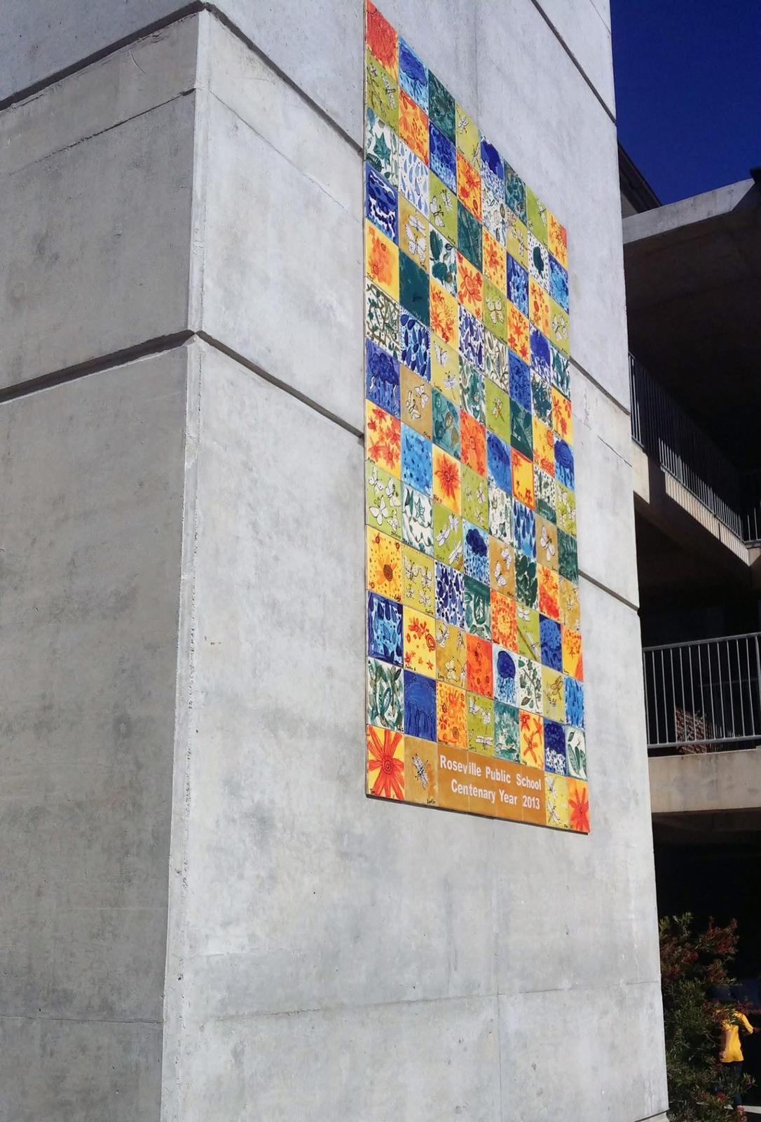 Tile mural — angle view